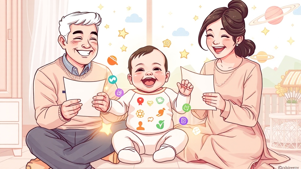 출생신고 후 혜택 (illustration 스타일)