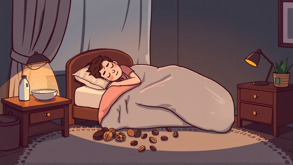 50대를 위한 과학적 숙면 비법과 체질별 맞춤 수면 관리법 7 수면 유도를 위한 생활 요법 (cartoon 스타일)