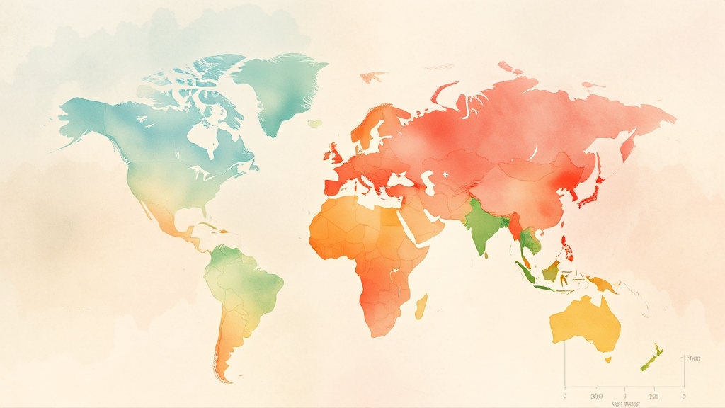 경제 동향 및 시장 분석 (watercolor 스타일)