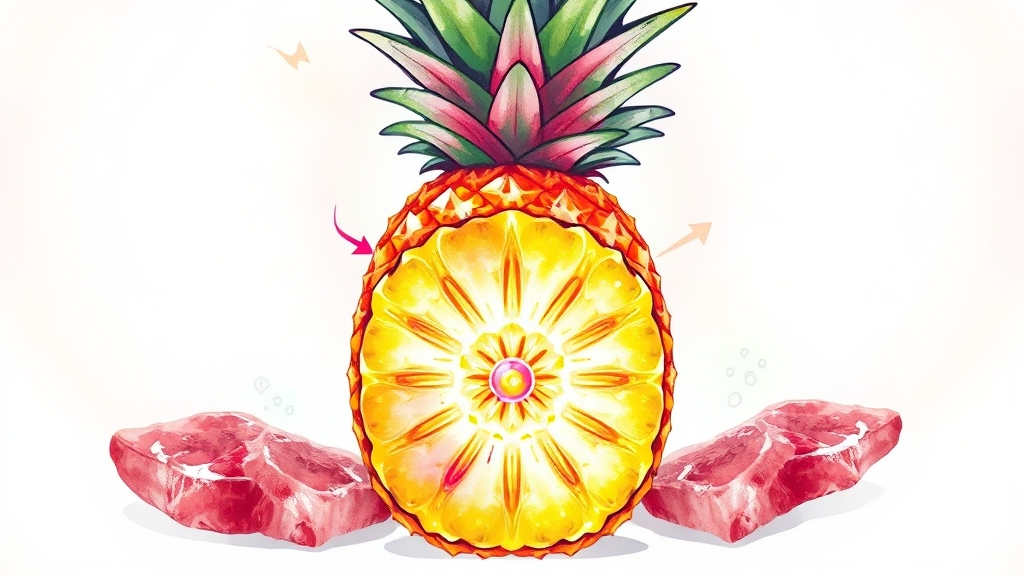 브로멜라인이란? (illustration 스타일)
