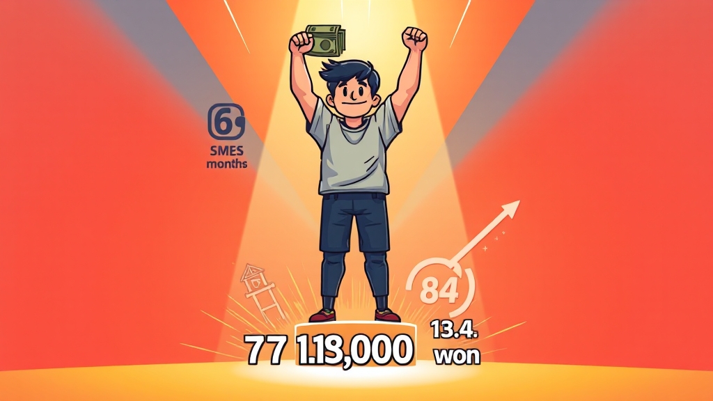 지원금액 및 지급 방식 (cartoon 스타일)