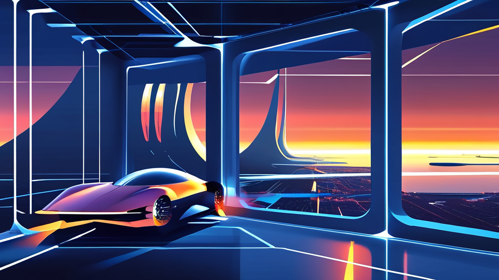 양자컴퓨터 산업, 치열한 경쟁 속 생존 게임 (illustration 스타일)