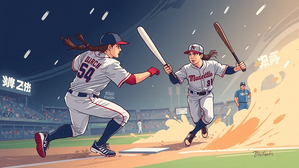 경쟁 구단 분석 및 FA 시장 전망 (illustration 스타일)