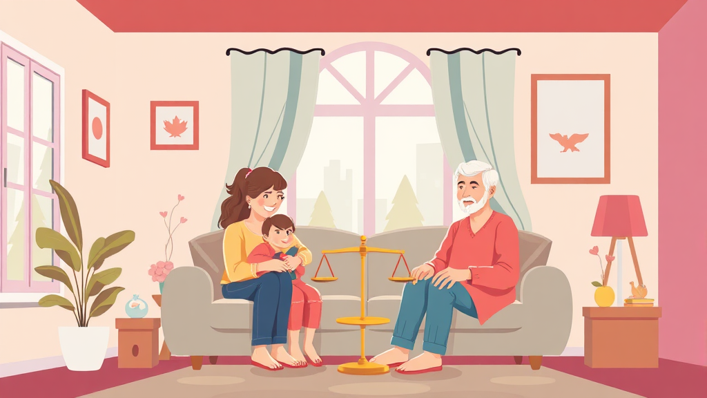 상속, 자녀에게 유리한 선택은? (cartoon 스타일)