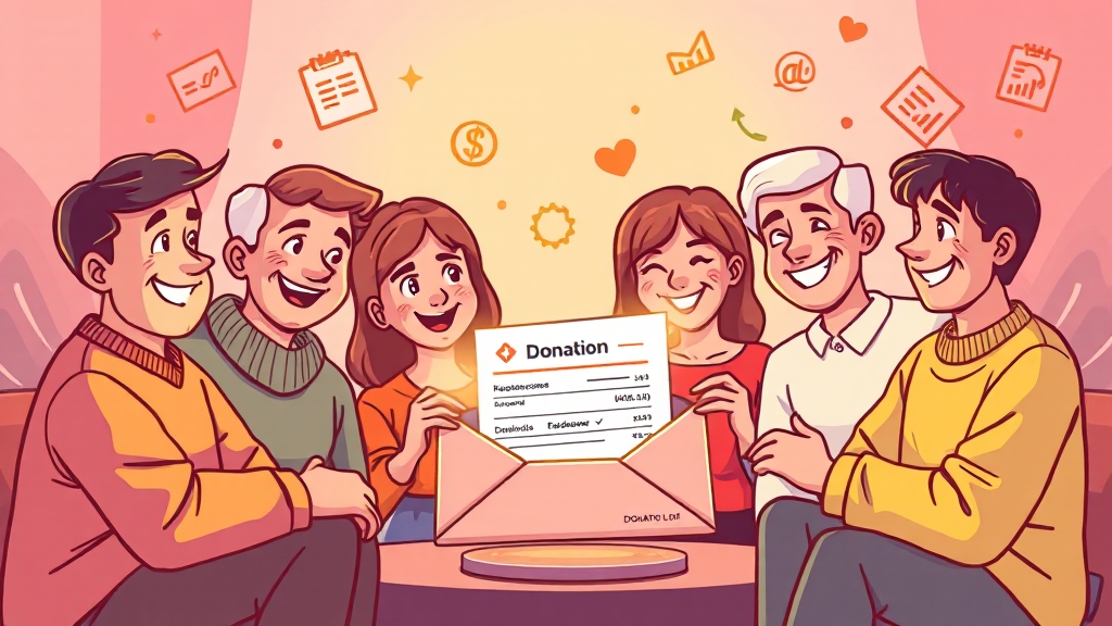 기부금 공제 시 유의사항 (cartoon 스타일)