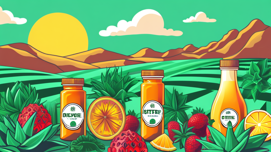 건강한 식단을 위한 감미료 선택 가이드 (illustration 스타일)