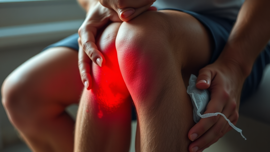 무릎 통증, 원인과 증상은? (realistic 스타일)