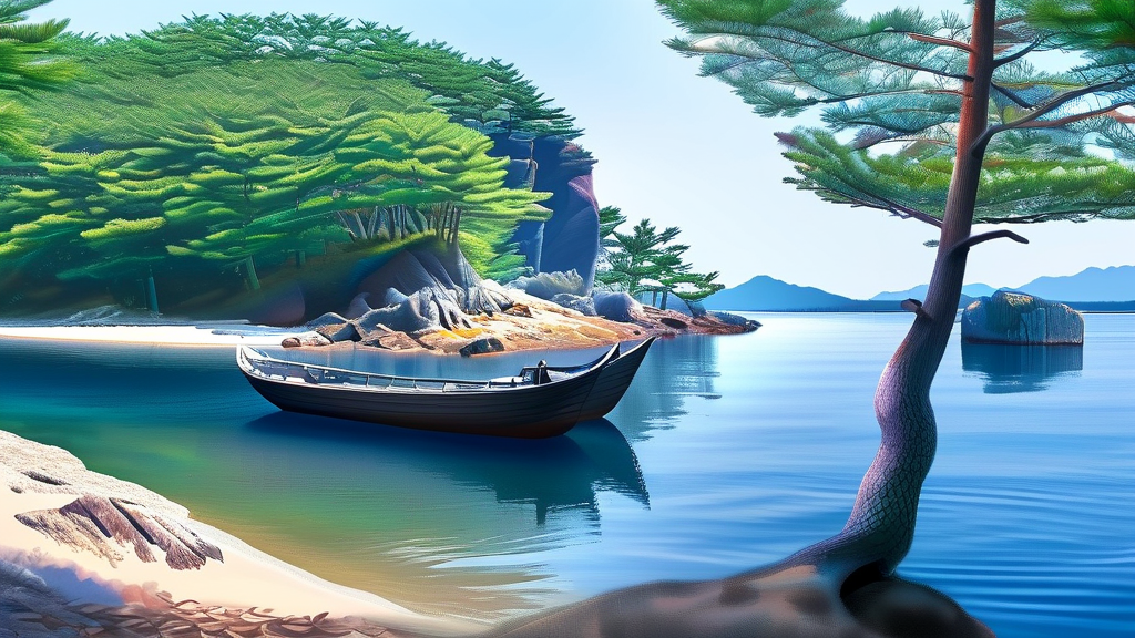 청령포 여행, 잊지 못할 추억 만들기 (realistic 스타일)