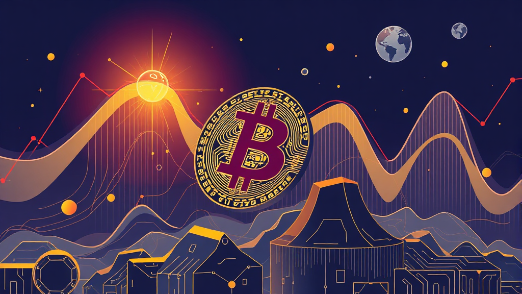 비트코인 9천만원 시대: '디지털 금'의 위상과 금값 비교 분석 6 AI 기술과 암호화폐 시장의 연관성 (illustration 스타일)