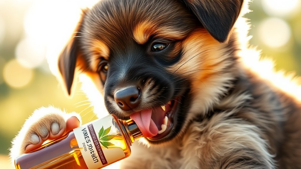 대마종자유, 반려동물에게도 안전할까? (realistic 스타일)