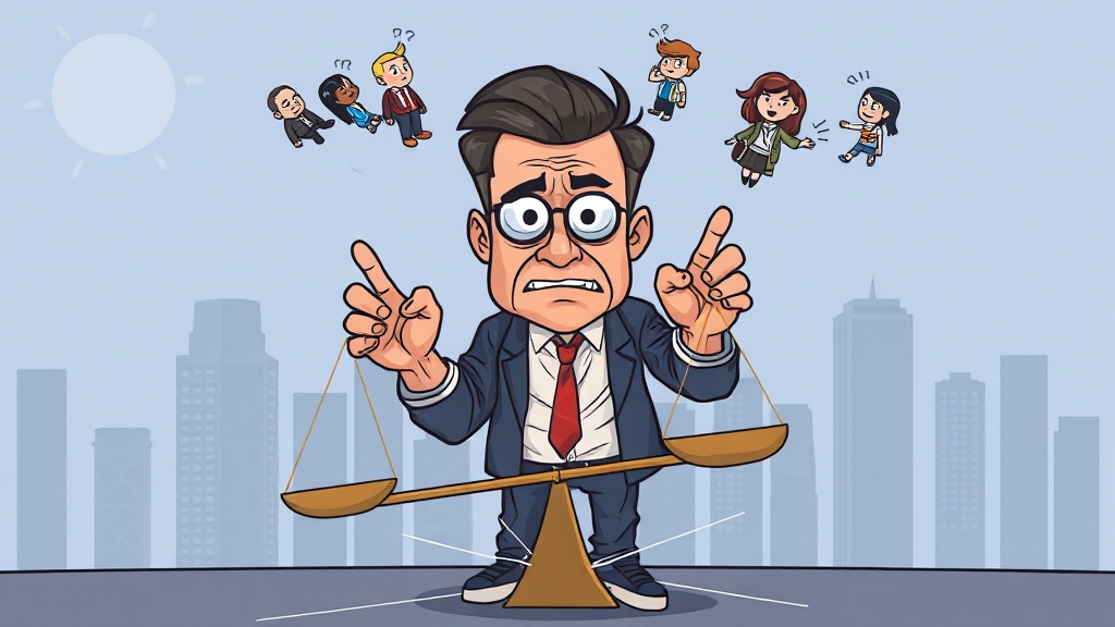 형평성 논란 및 사각지대 (cartoon 스타일)