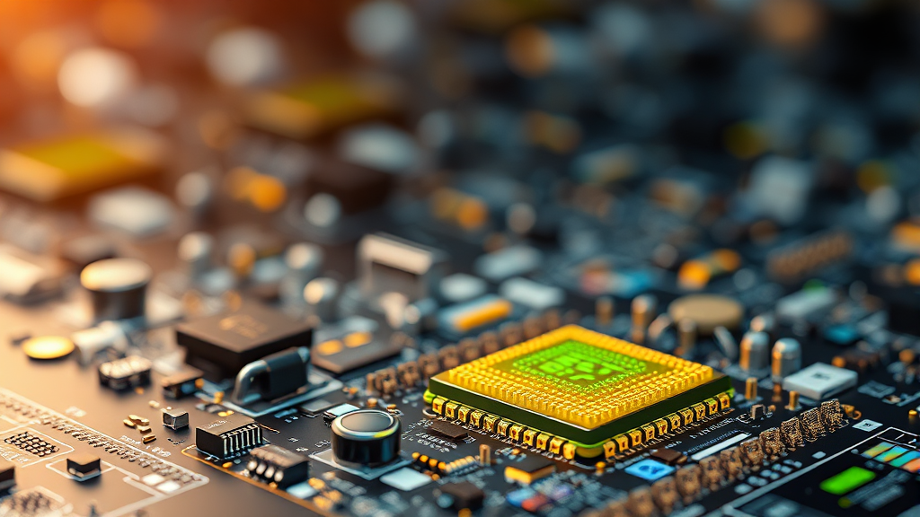 AI 기술 발전과 함께하는 투자 전략 및 유의점 (realistic 스타일)