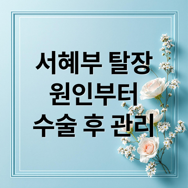 서혜부 탈장
원인부터
수술 후 관리 (서혜부 탈장 원인 증상 치료)