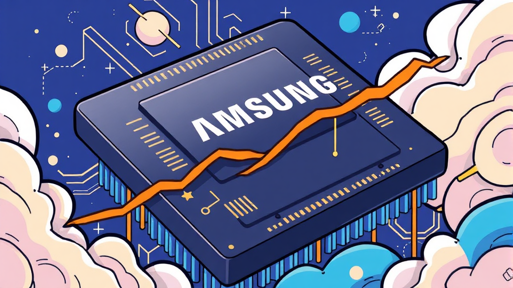 AI 반도체 시장, 삼성전자의 새로운 기회 (cartoon 스타일)