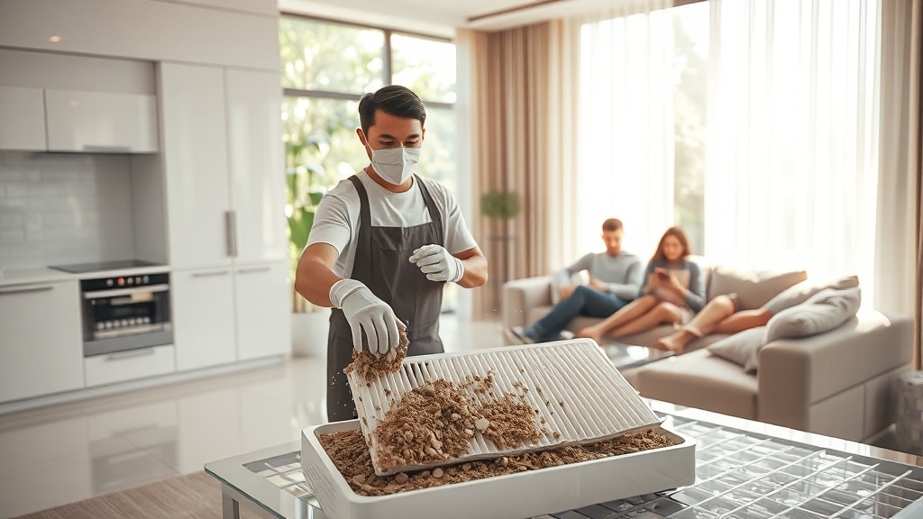 필터 청소, 왜 중요할까요? (realistic 스타일)