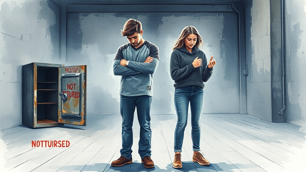 보증금 문제, 현실은? (watercolor 스타일)