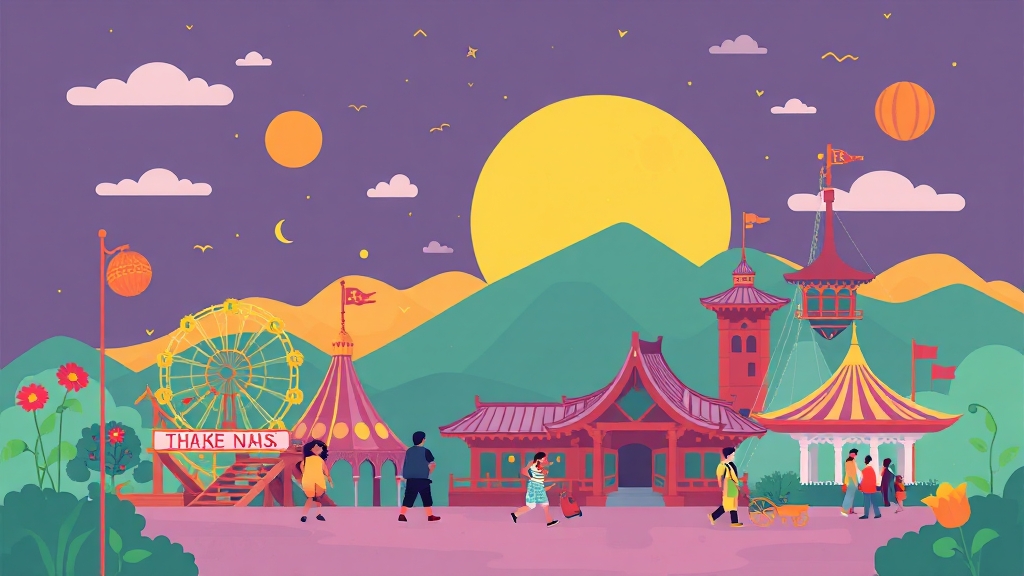 여행 및 관광지 (illustration 스타일)