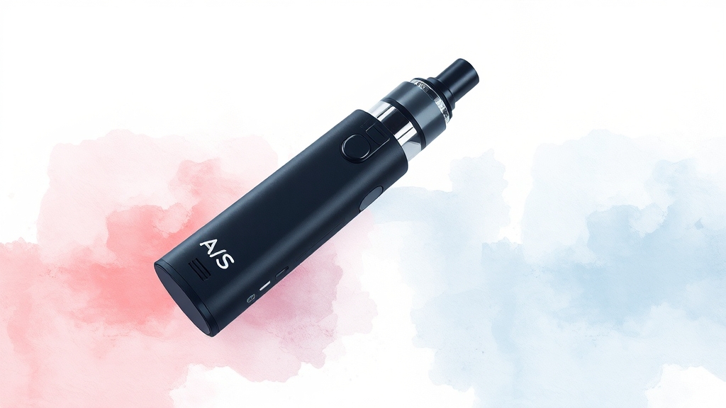 전자담배 구매 전 고려사항 (watercolor 스타일)