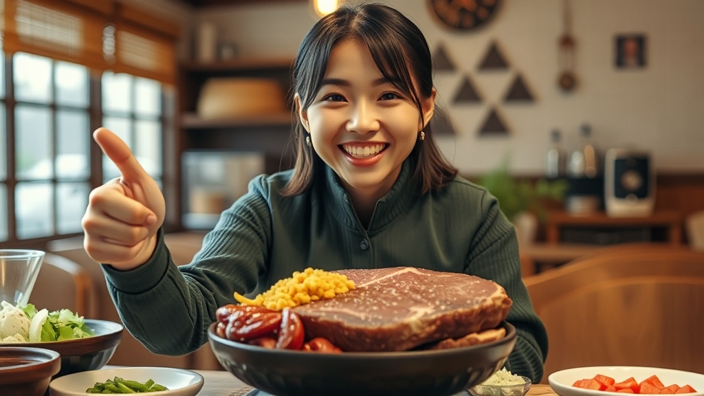 육우 홍보대사 변신! (realistic 스타일)