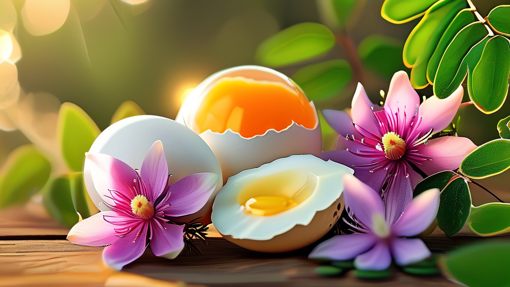 MSM과 보스웰리아, 난각막의 시너지 효과 (realistic 스타일)