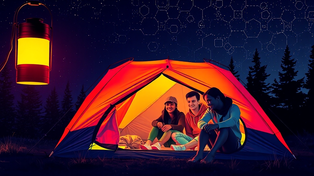 LED 캠핑랜턴 추천템 (popart 스타일)