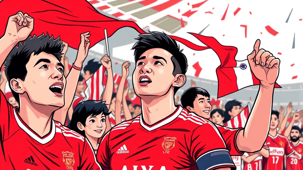 16강 진출 전망 및 과제 (illustration 스타일)