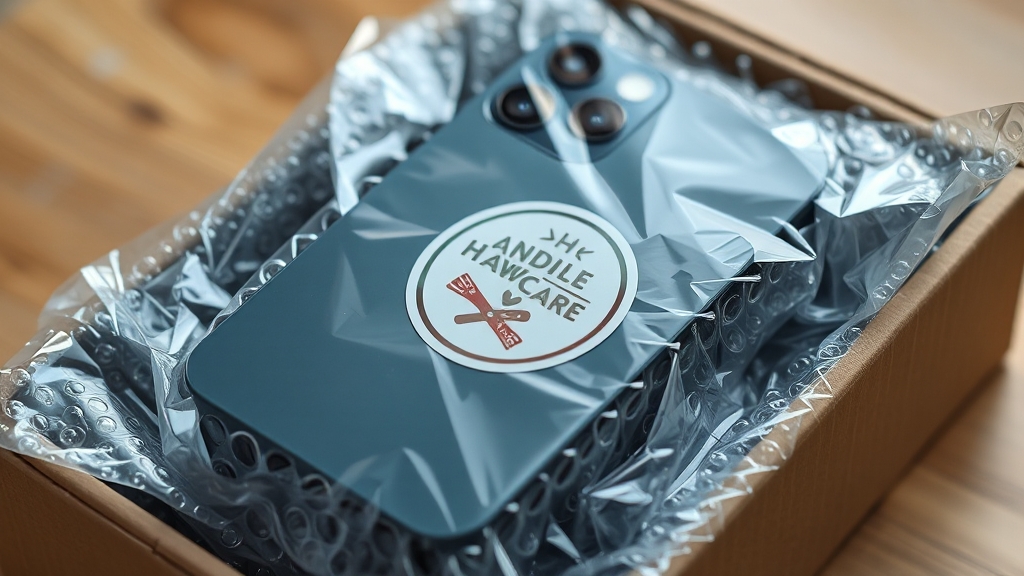 중고 아이폰 택배 거래 안전 포장 가이드 (realistic 스타일)