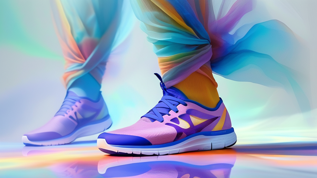 신발끈 풀림 걱정 없이 활동하기 (watercolor 스타일)