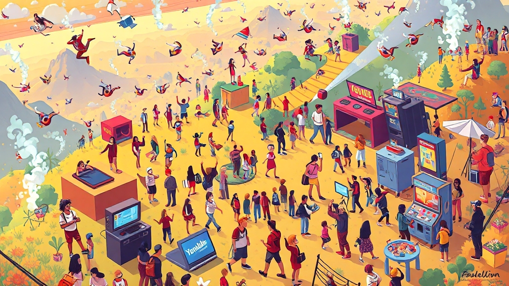 유튜브, 블로그, 그리고 미디어 (cartoon 스타일)