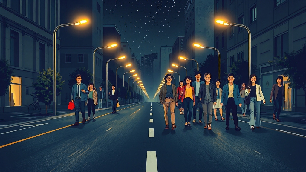 가로등 작동 불량 해결 사례 (illustration 스타일)