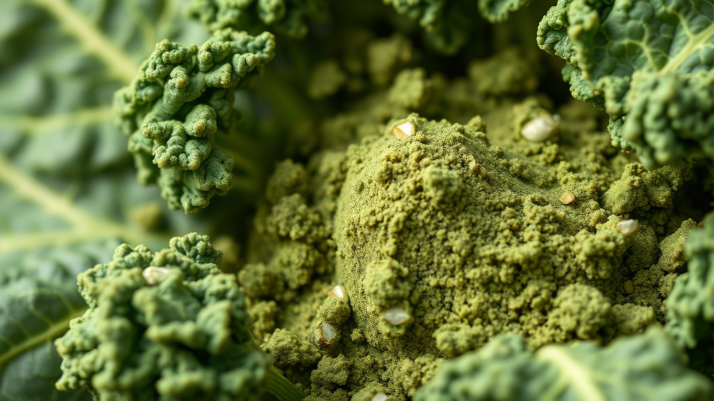 컬리케일 분말, 주의사항 및 부작용 (realistic 스타일)