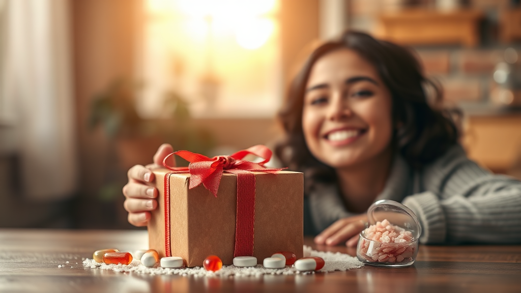 건강과 힐링을 위한 특별한 선물 (realistic 스타일)