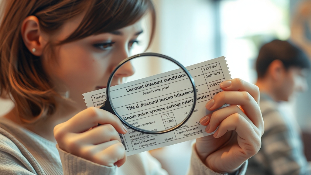 수험생 할인, 주의할 점 (realistic 스타일)