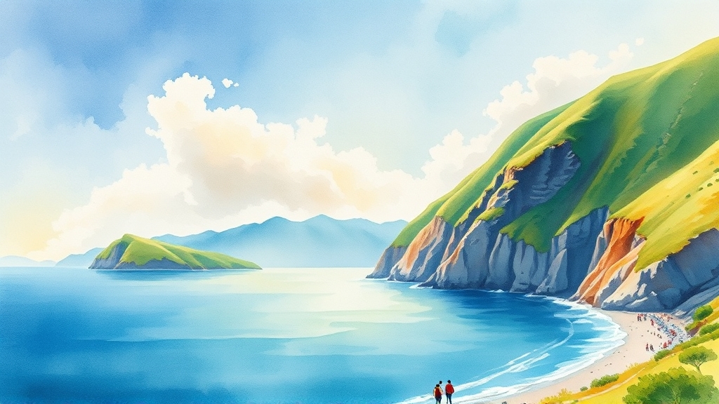 울릉도·독도 여행 개요 (watercolor 스타일)