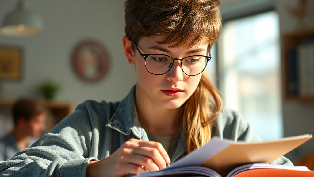 오답 노트 활용법: 완벽한 이해를 위한 3단계 (realistic 스타일)