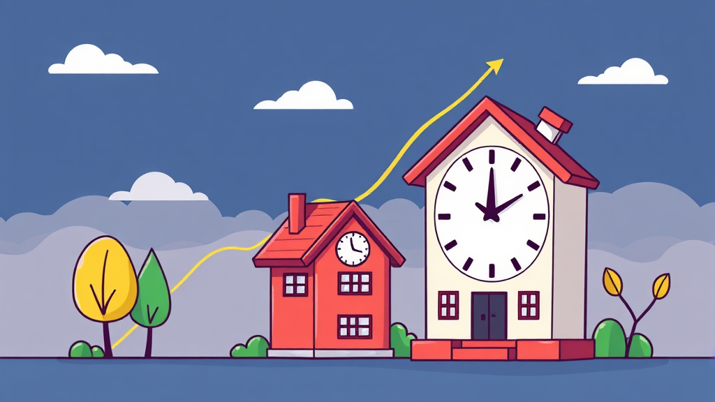 2026년 수도권 집값 전망: 상승 요인, 양극화, 투자 전략 분석 6 금리 변동, 정부 정책, 공급 부족이 집값에 미치는 영향 (cartoon 스타일)