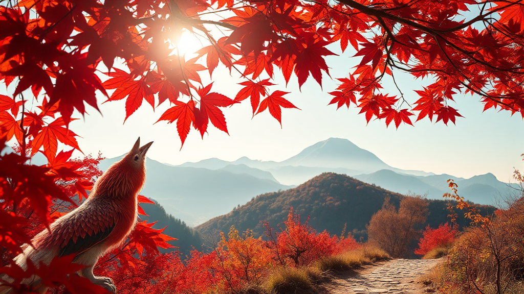 사계절의 매력과 힐링 (realistic 스타일)