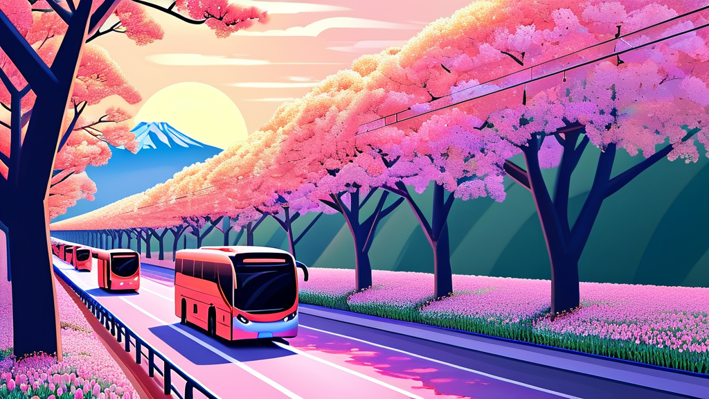 임자도 가는 길: 교통편과 주차 안내 (illustration 스타일)