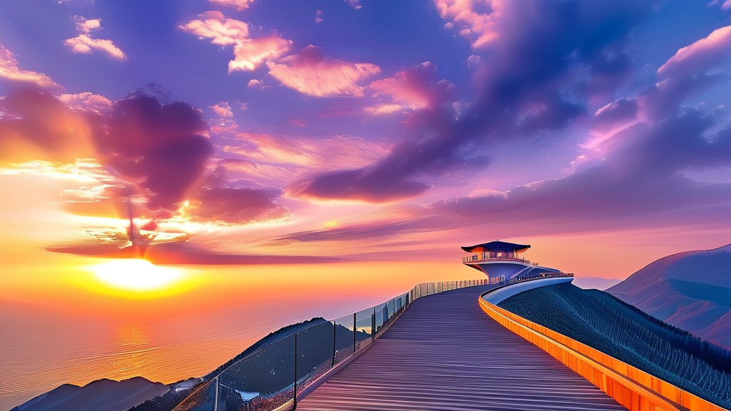 아우라지 주변 명소 탐방 (realistic 스타일)