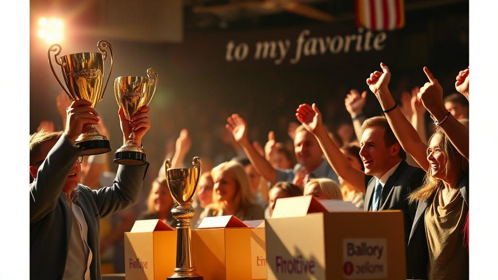 연예대상 투표 방법 (realistic 스타일)