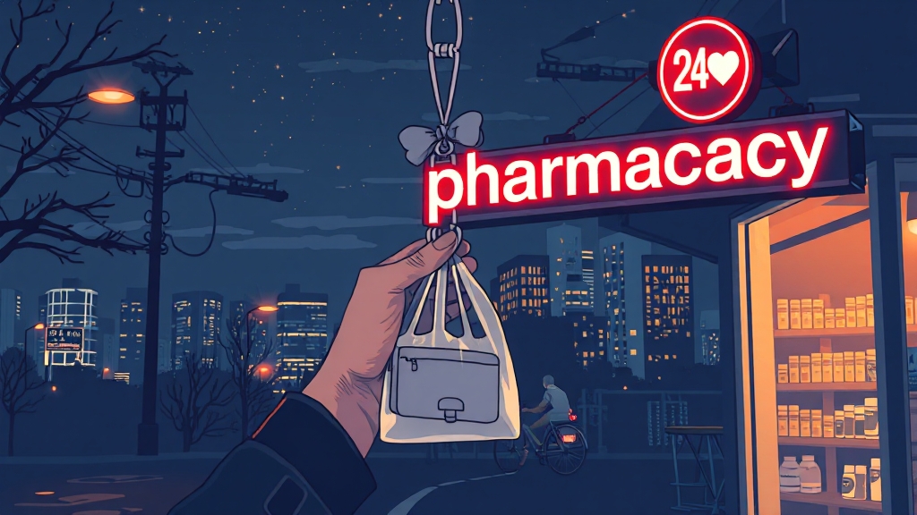 24시간 약국 찾는 법 (illustration 스타일)
