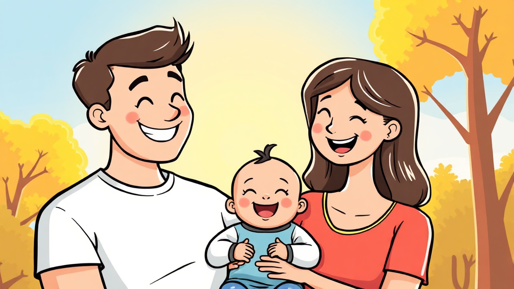 부모급여, 어떤 제도인가요? (cartoon 스타일)