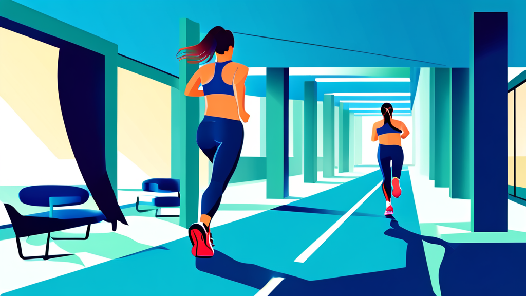 런닝 후 허리 통증, 왜 생길까? (illustration 스타일)