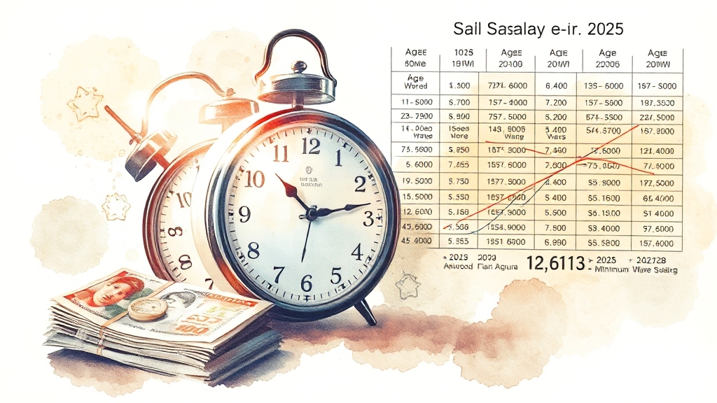 급여, 어떻게 계산될까요? (watercolor 스타일)