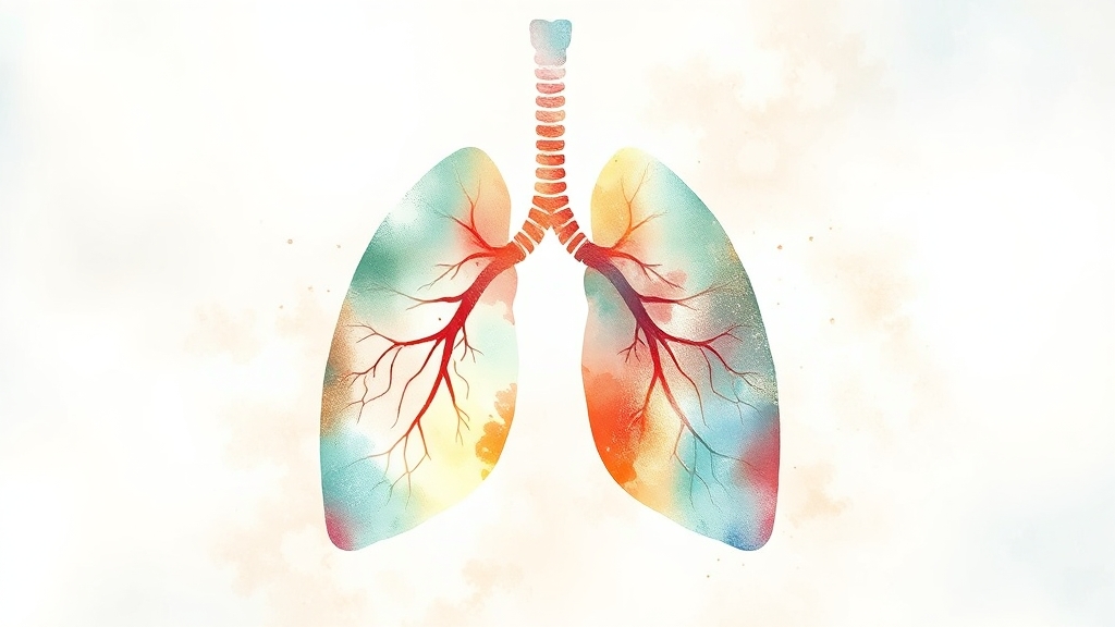 COPD 조기 진단 기회 확대 (watercolor 스타일)