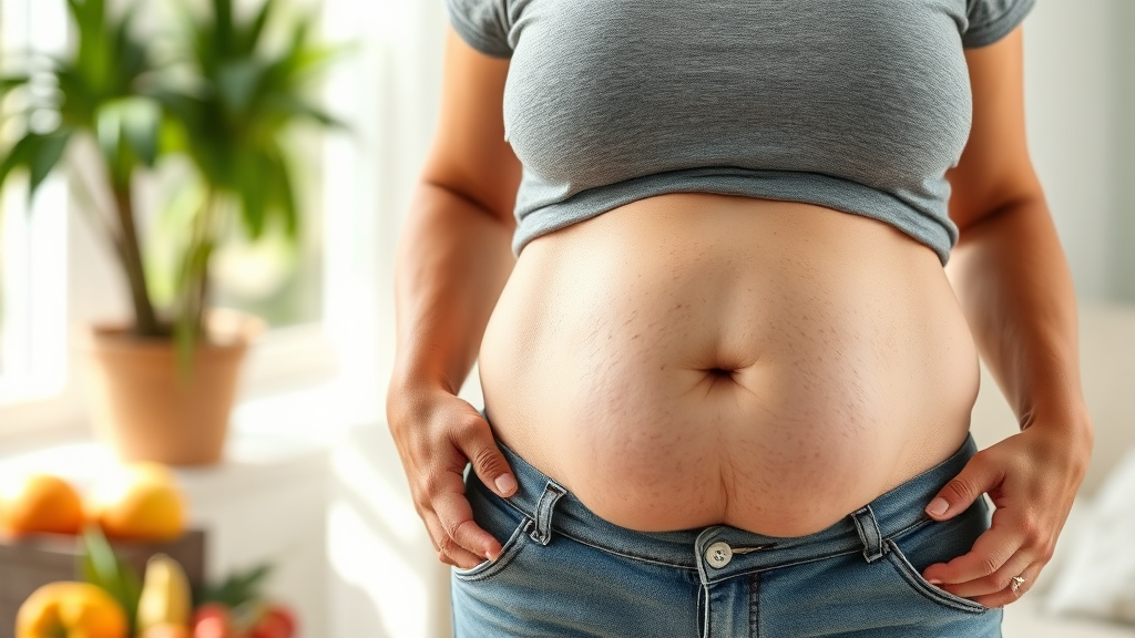 요요 없이 건강하게! 지속 가능한 뱃살 관리 전략 (realistic 스타일)