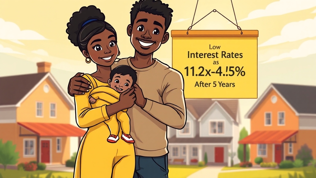 금리 및 혜택 (cartoon 스타일)