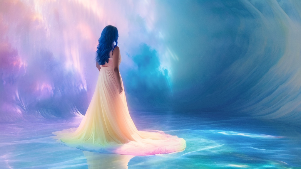 핵심 기능: 상상력을 현실로 만드는 텍스트 구현 (watercolor 스타일)