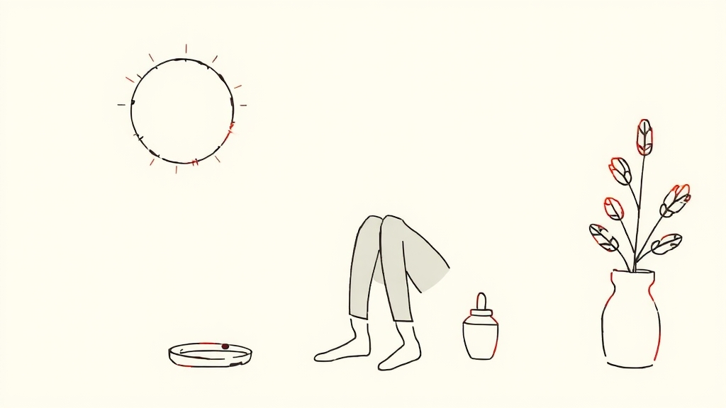 Grok AI 장점과 한계 (illustration 스타일)