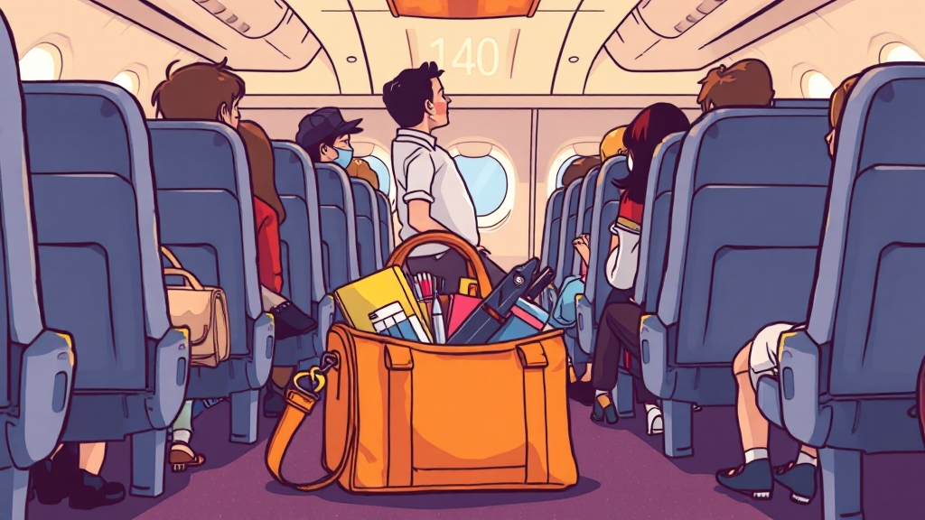 기내 수하물 규정 완벽 분석 (cartoon 스타일)